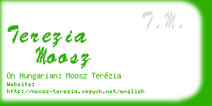 terezia moosz business card