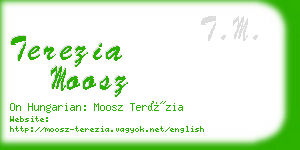 terezia moosz business card